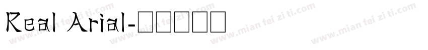 Real Arial字体转换